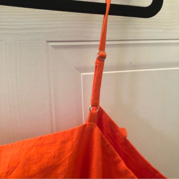 SHOWPO Aganda Strappy Frill Detail Wrap Mini Dress in Oxy Fire. (Size 14) - Picture 8 of 15